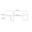 Table basse haut de gamme au design minimaliste