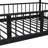 Twin Metal Bunk Bed W/ Slide & Safety Gate – Black-1946997604-1946997605