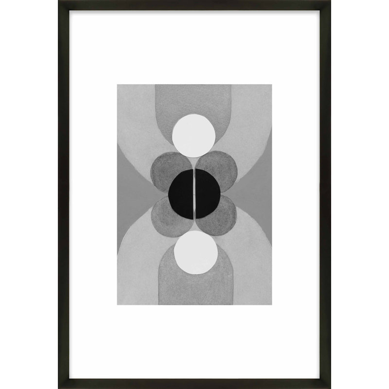 Composition Nr. 34 Print by Allison Rietta, Black, 20" H x 14" W x 1.25" D