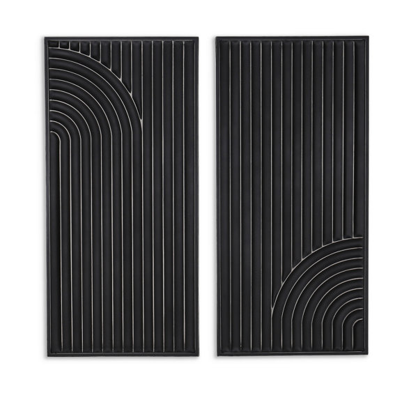 Latitude Run® 2 Piece Metal Wall Décor Set | Wayfair
