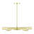 Clearlake 5 - Light Steel Dimmable Sputnik Modern Linear Chandelier-86317167-86317163