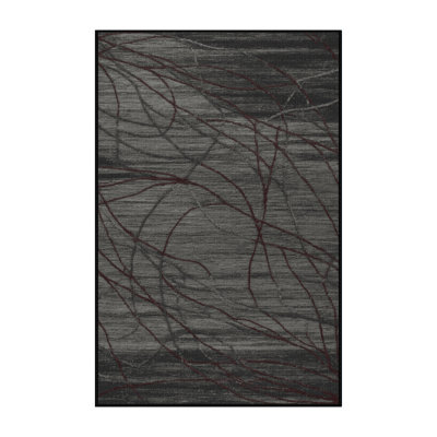 Tapis noir lavable à la machine