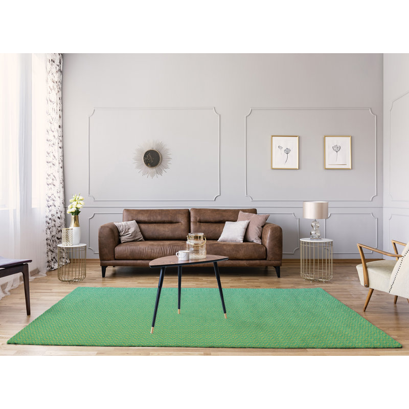 Tapis de zone verte art déco classic, Rectangle 9 pi x 12 pi