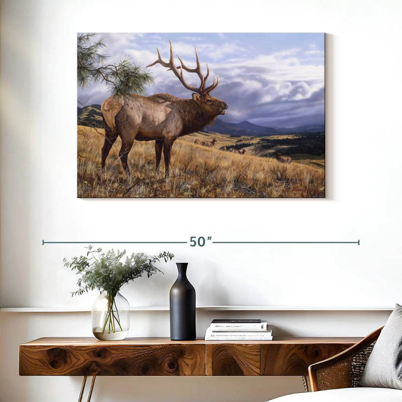 Big Sky Bugler, 26" H x 39" W