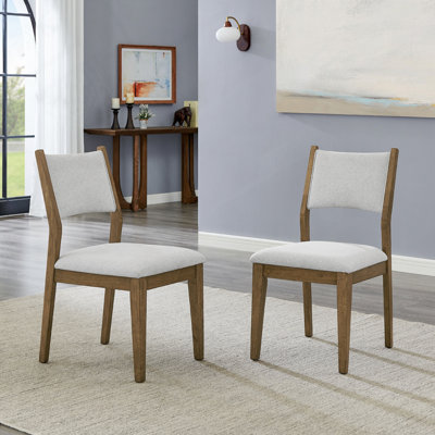 Sherpa Fabric Upholstered Dining Side Chairs