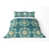 Floral bleu sarcelle