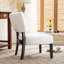Fauteuil d'appoint capitonné en cuir mélangé avec sièges surdimensionnés-196813090-196813095