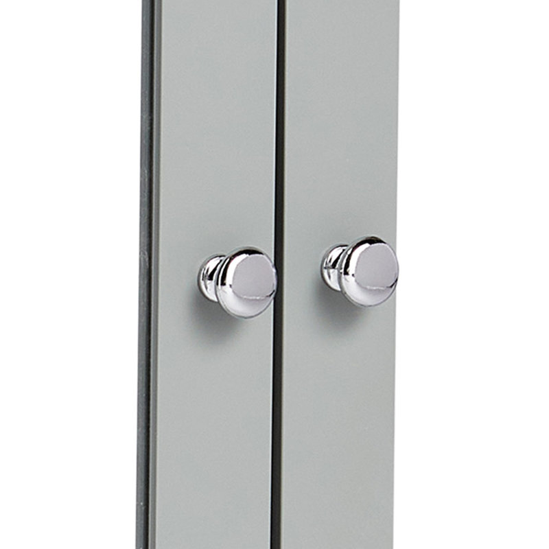 Shrewsbury Grey Bathroom Mirror Cabinet, Grey