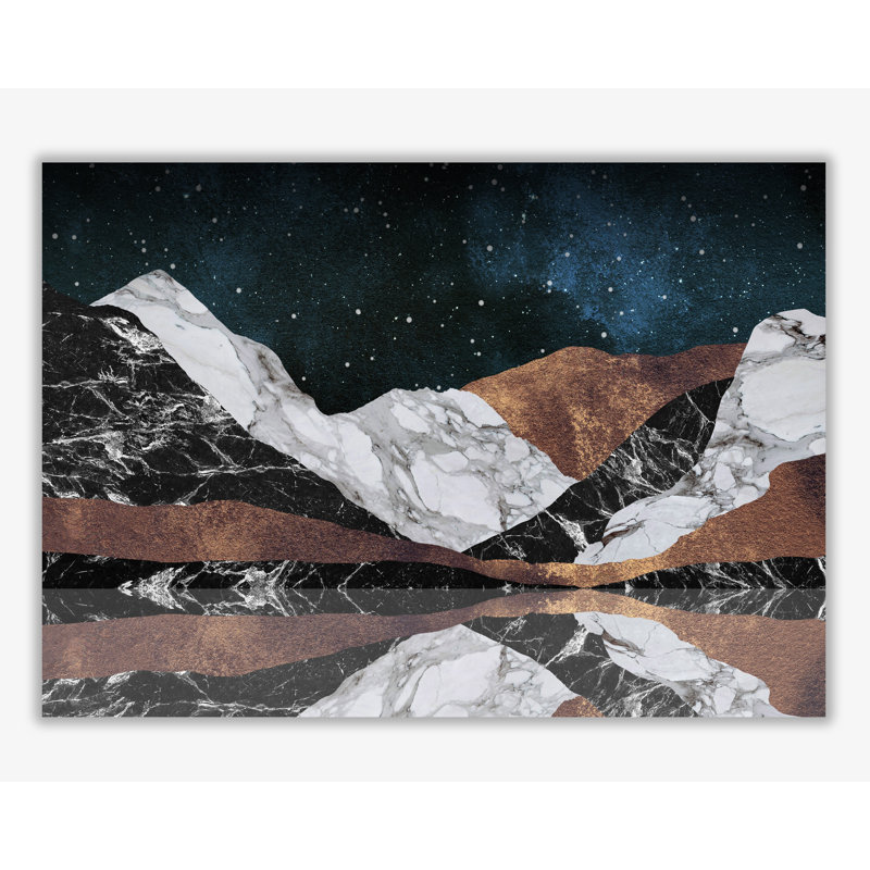 Landscape Mountains - Print, No Frame, 21 cm H x 30 cm W x 1 cm D
