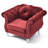 Charming Transitional Flared Armchair-1740230681
