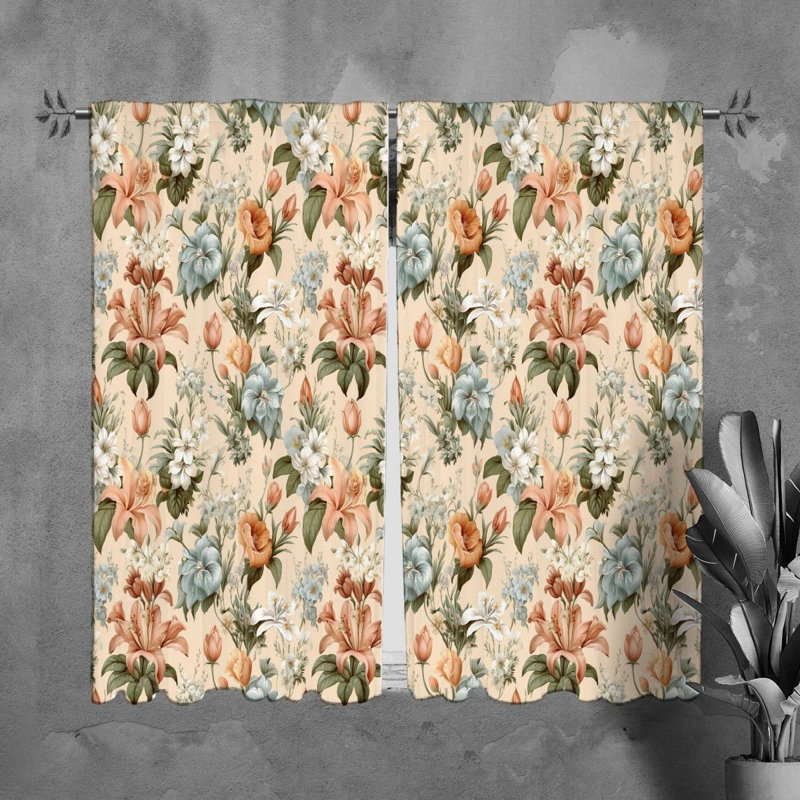 Trema Polyester Room Darkening Curtain Pair, L 20 po x L 82 po