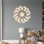 Art mural spirale mandala avec tourbillons - Argent ACM (24 po x 24 po)-1780466977-1780466982