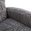 Fauteuil à oreilles en velours Citium-1807437126