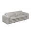 Canapé-lit King 93 pouces, polaire sherpa beige/blanche-1308379884