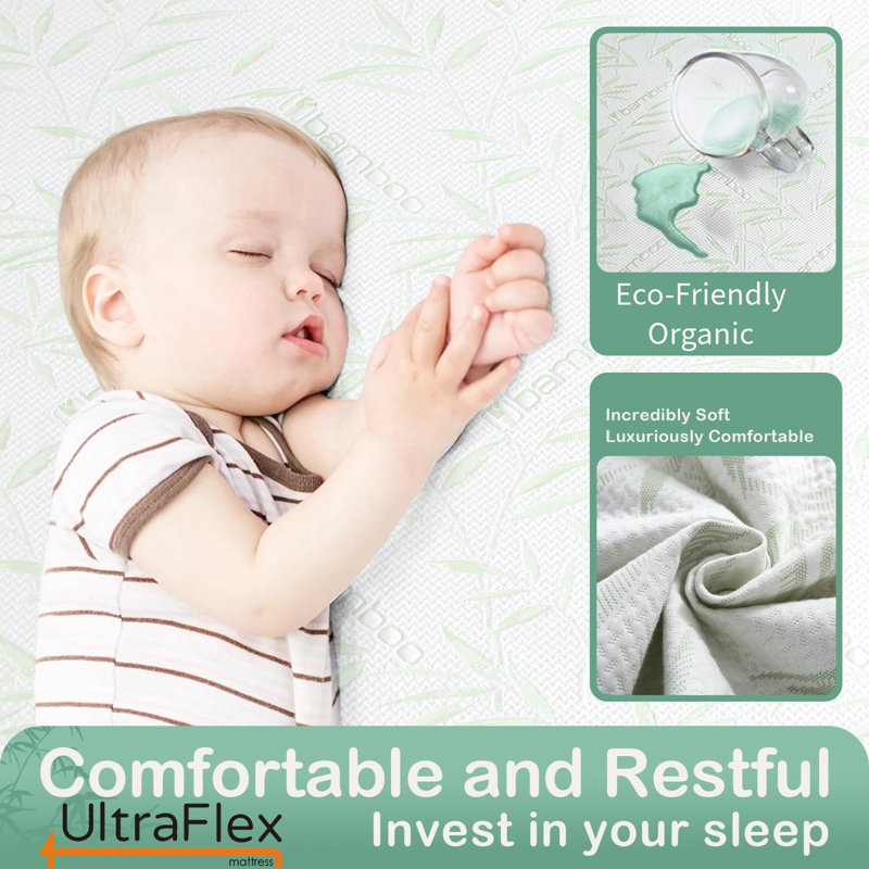 UltraFlex EasySleep mi-ferme, confort réversible, CertiPUR-US®, Lit simple
