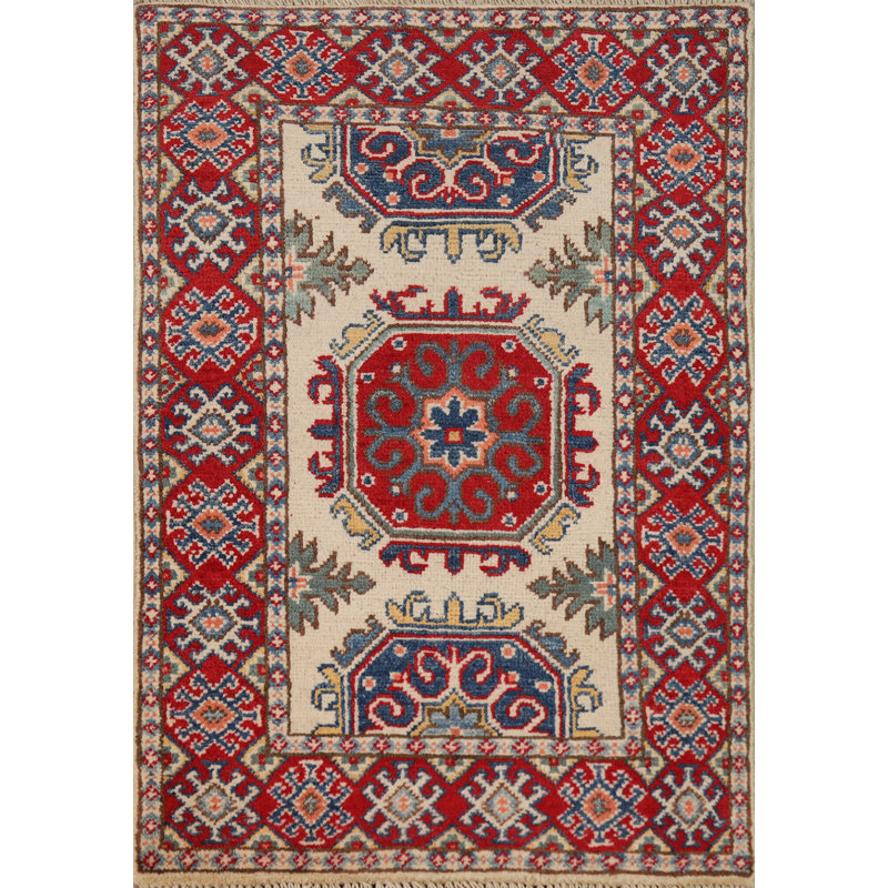 Tapis décoratif géométrique Kazak