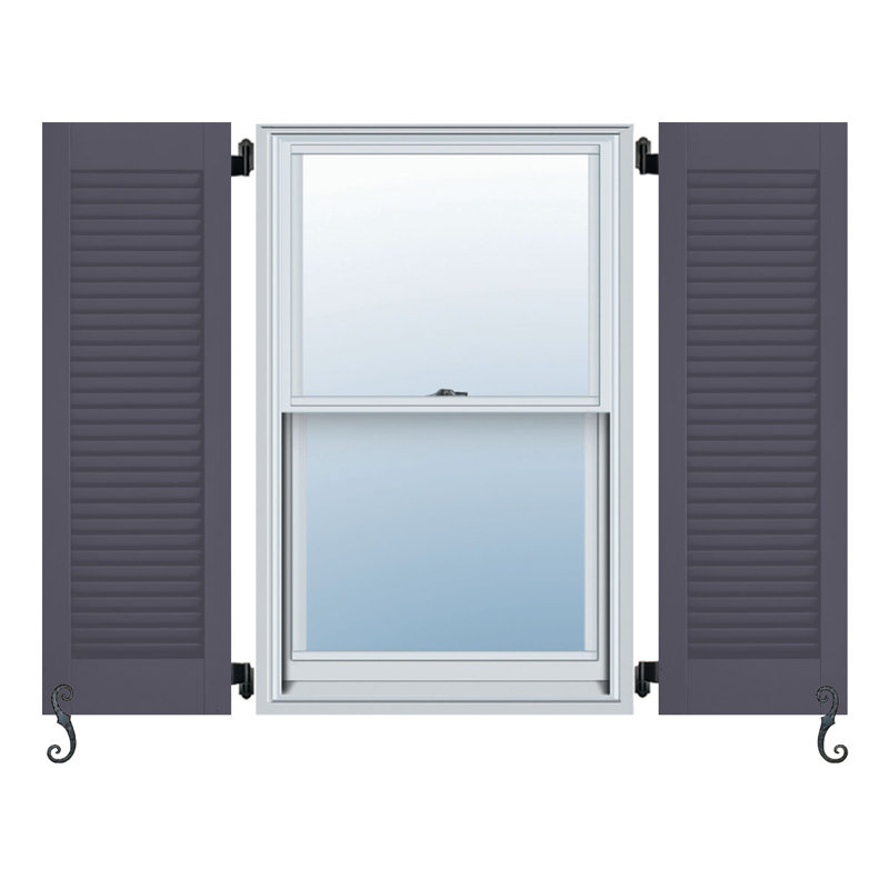 Paire de volets Atlantic, Étain Roycraft, 20 po, 71 po