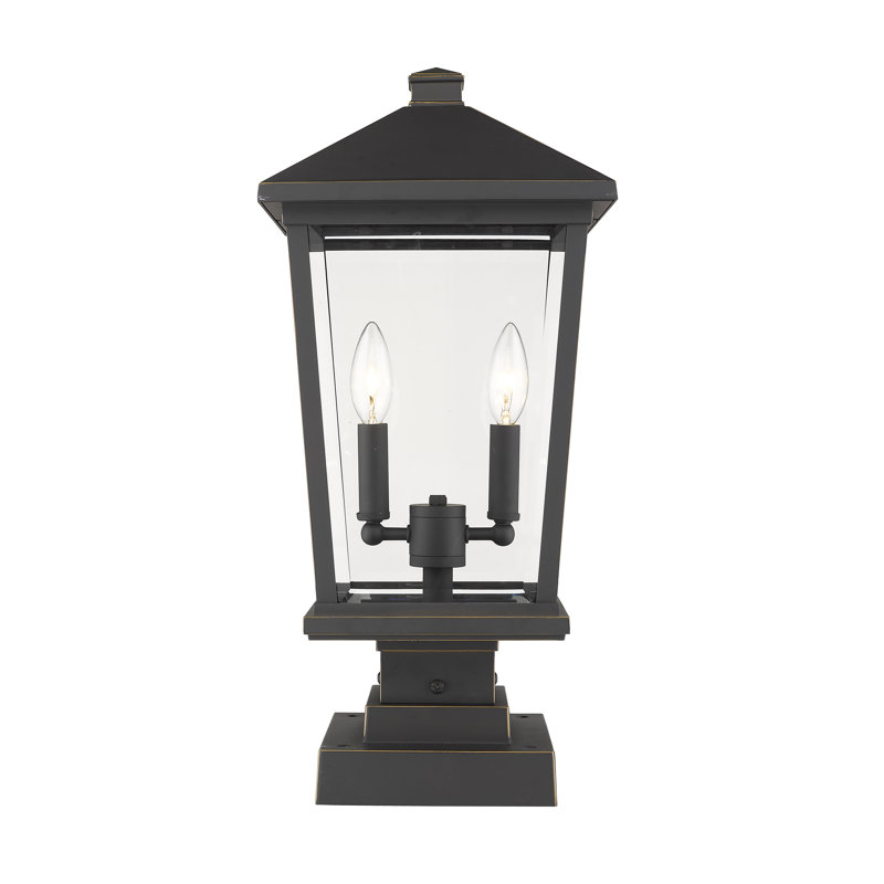 Luminaire suspendu à 2 lumières Bourke, Bronze huilé
