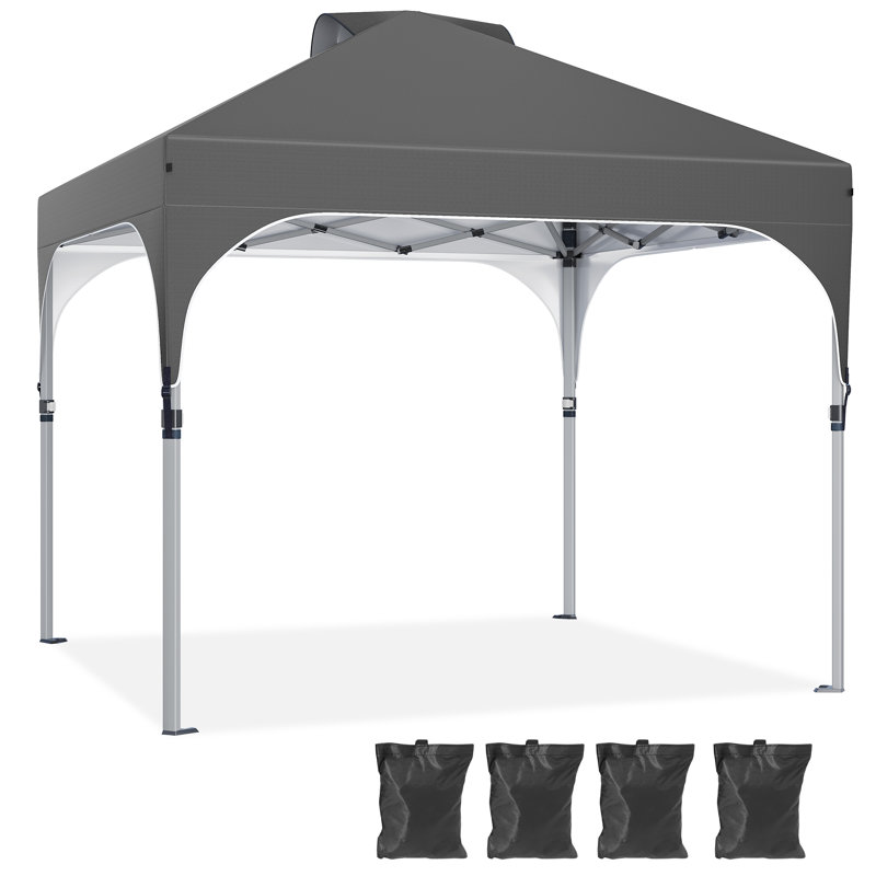 2.5m X 2.5m Pop-up Gazebo with Sandbag, Grey