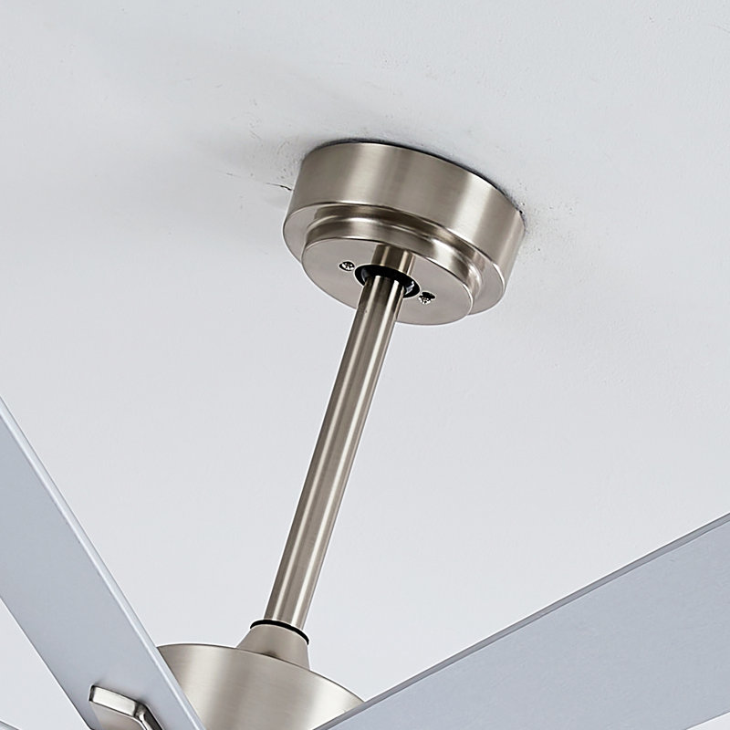 Ventilateur de plafond avec trousse d'éclairage à DEL 3 couleurs à intensité variable, 6 vitesses DC, 8 pales réversibles en contreplaqué, ventilateur de plafond télécommandé