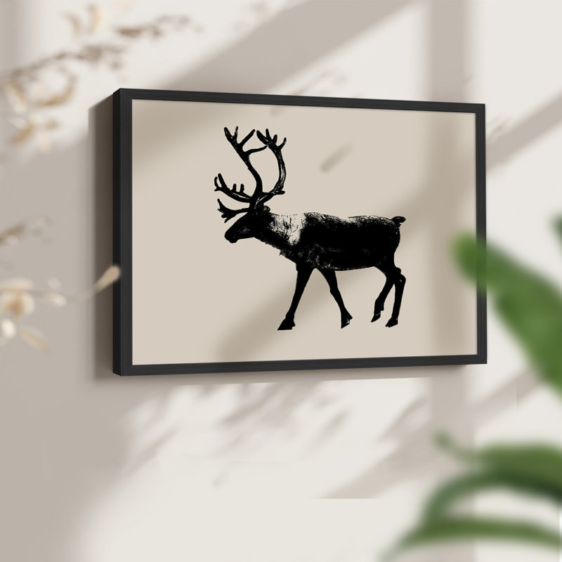 Wild Ambler II - Reproduction encadrée - Restickable, H 8 po x l 10 po, Noir