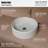 Karran Valera 18 In. Vitreous China Round Vessel Bathroom Sink