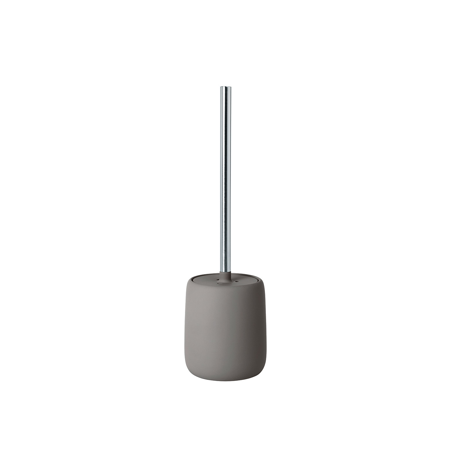 SONO 15.37" Ceramic Toilet Brush and Holder, Satellite