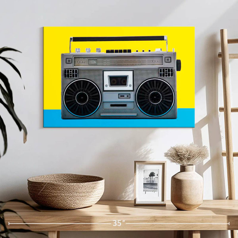 Boombox Abarca Retro, H 16 po x l 24 po