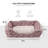 Elle Printed Microsuede Cuddler with Plush Center