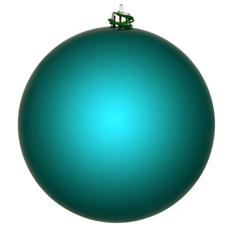 Vickerman 2.4" Dark Teal Shiny Ball Ornament.