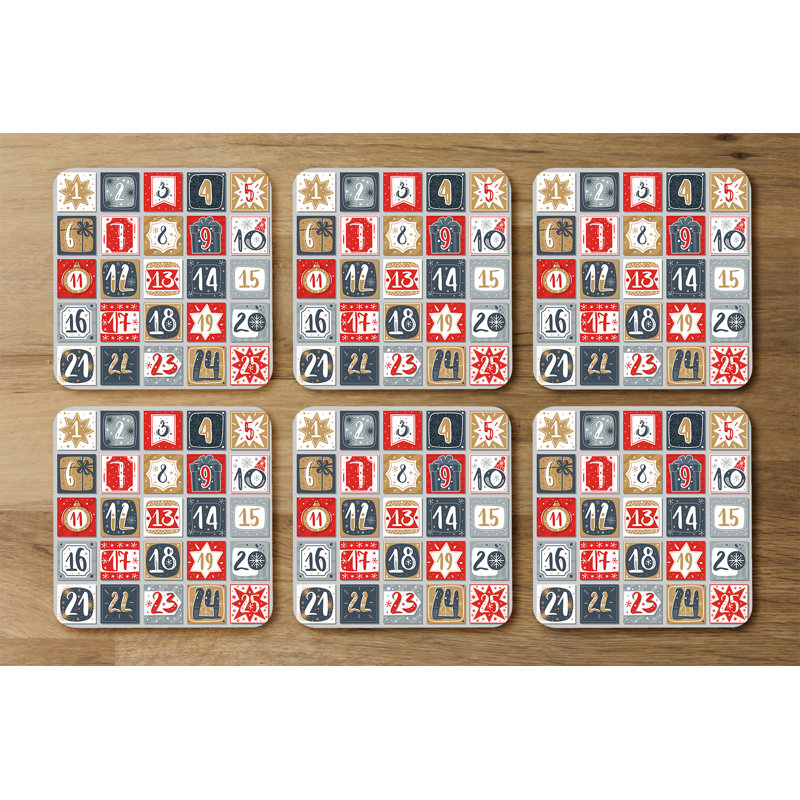 Square 6 Piece Coaster Set