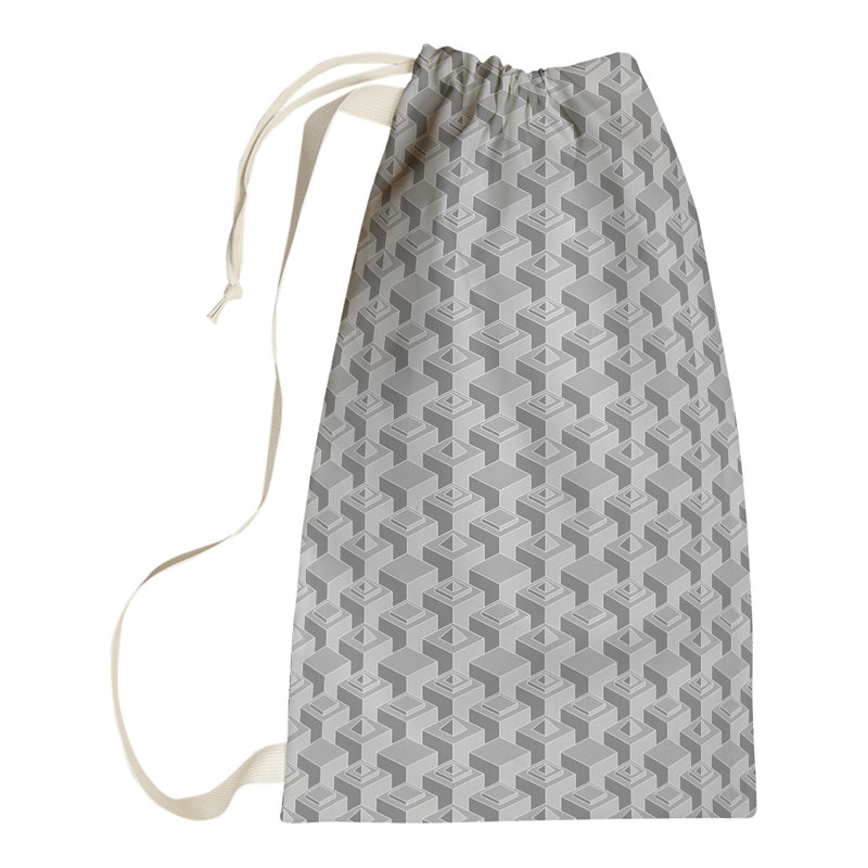 Sac à linge gratte-ciels, H 29 po x l 18 po x P 1,5 po, gris