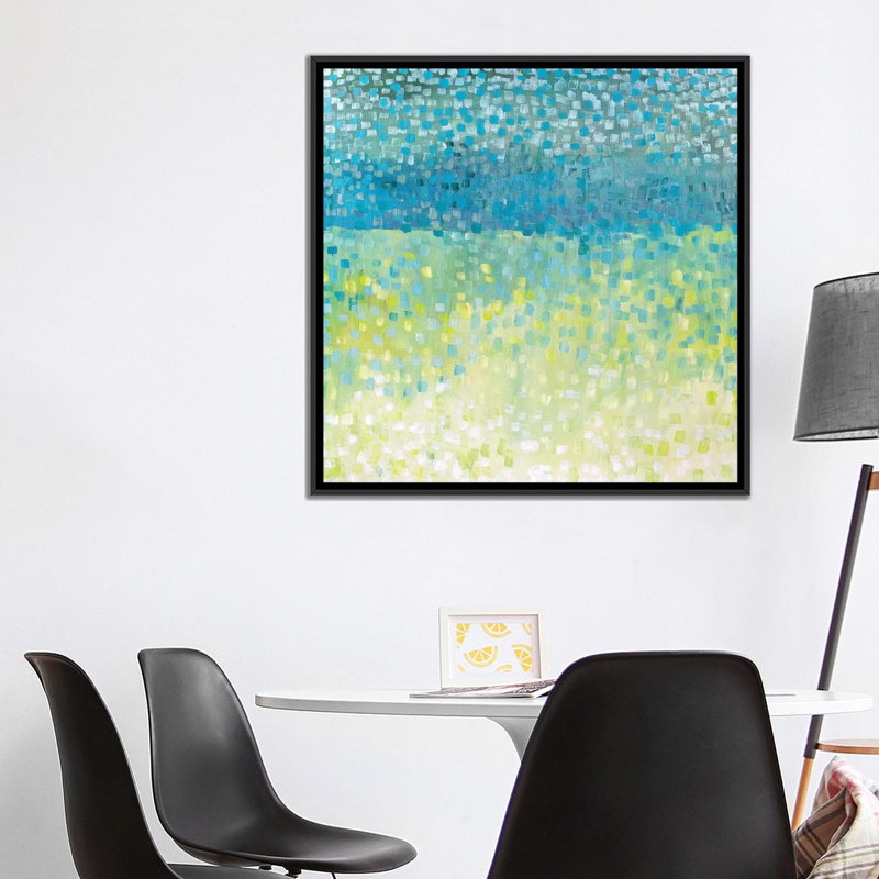 « windy », impression sur toile encadrée gonda, H 18 po x l 18 po x P 1,5 po, Toile avec cadre noir, Pas de tapis