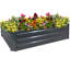 Lit de jardin surélevé rectangulaire en acier galvanisé Ippolito - Gris foncé - 48 po x 35,5 po x 11,75 po-1188451422-1087888559-1184900158