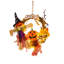 Couronne d'Halloween avec lumières Spooky Pumpkin Ghost-131406532