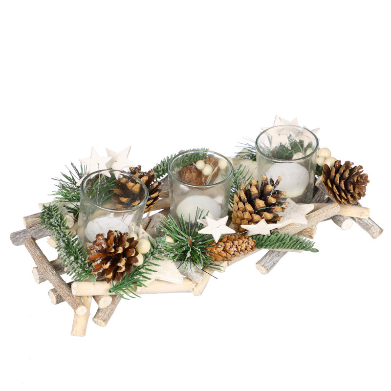 Glass Tabletop Tealight Holder