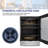 TAZPI 24" Built-in or Freestanding 210 Cans (12 oz.) Beverage Refrigerator with Glass Door