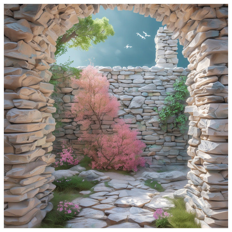 Couvertures de jardin Stone Archway, L 60 po x H 80 po