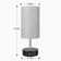 3-Colour Temperature Bedside Lamp Nightstand Lamp with USB A Port and C Port, Table Lamp for Bedroom with LED Bulb Small Lamps for Living Room (Grey)