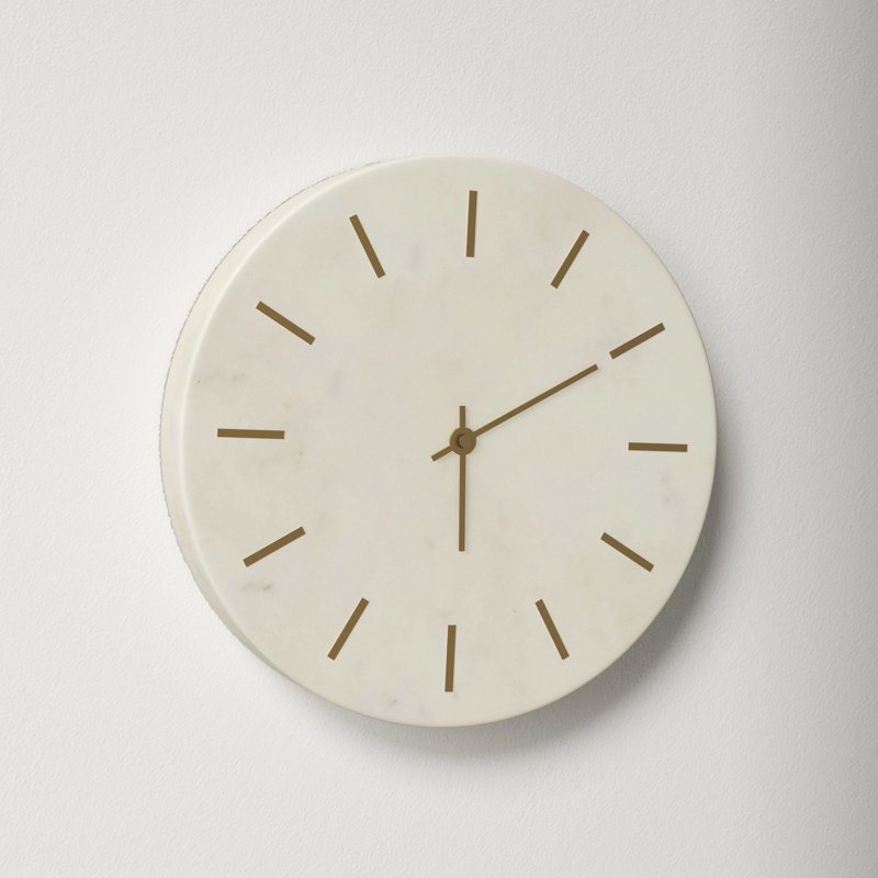 Reese Marble Wall Clock
