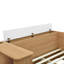 Lit plateforme double en bois avec 6 tiroirs, tablettes et coiffeuse-55608917