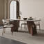 Combinaison de table et de chaises en bois de cire blanc rétro