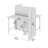 Bush Business Furniture Hustle 2 Person Office Cubicle Desk With Storage Set-111233383-111233382