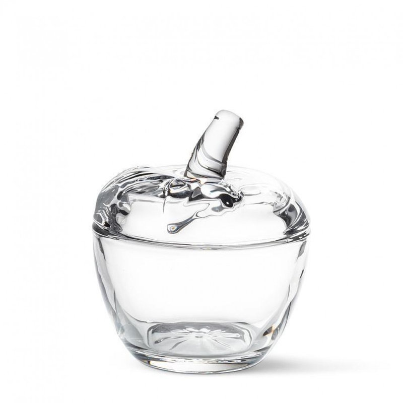 Small Apple Shaped Covered Jar