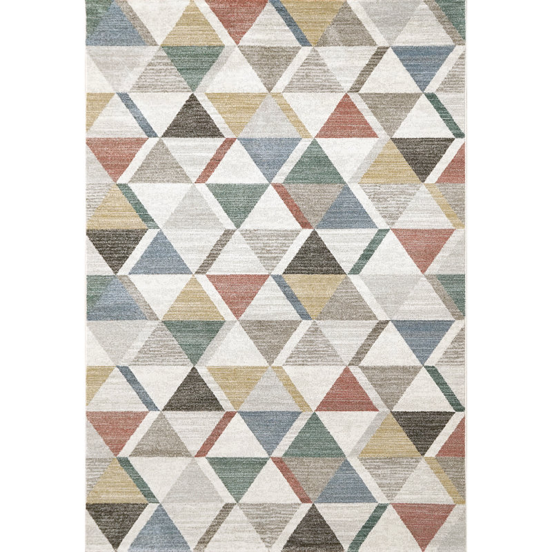 Tapis de zone ivoire Carron, Rectangle 5 pi 3 po x 7 pi 7 po