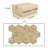 Hexagon Gold Yellow Beige Marble, Natural Marble, For Wall And Floor, Polished Marble Tile, Natural Stone, 1 Box 12 Pcs