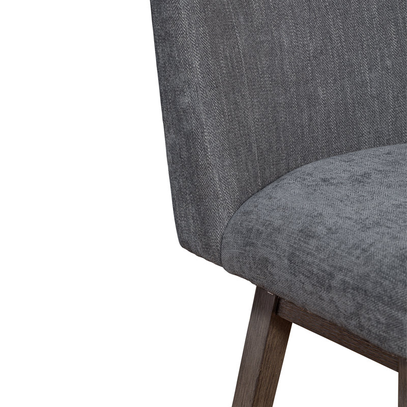 Tabouret de bar Araf, Tabouret de comptoir (siège d'une hauteur de 26 p, Gris, gris