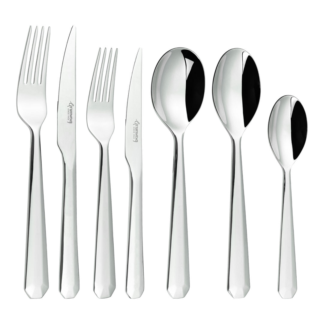 Rivers Collection Rivelin, 7 Piece Cutlery Set for 1 Person, 18/10 Stainless Steel, 3.5mm Gauge
