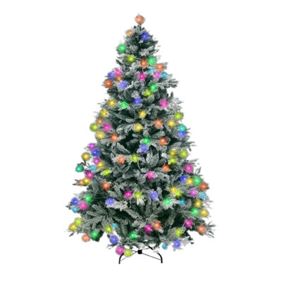 Lighted Artificial Fir Christmas Tree