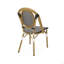 Chaises d'extérieur en polyuréthane et aluminium pour l'extérieur, ensemble de 2, finition en bambou-1972269166
